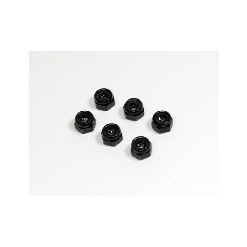 Absima 1230040 - Nylon Self-lock Nut M4 (6) Buggy/Truggy - 1