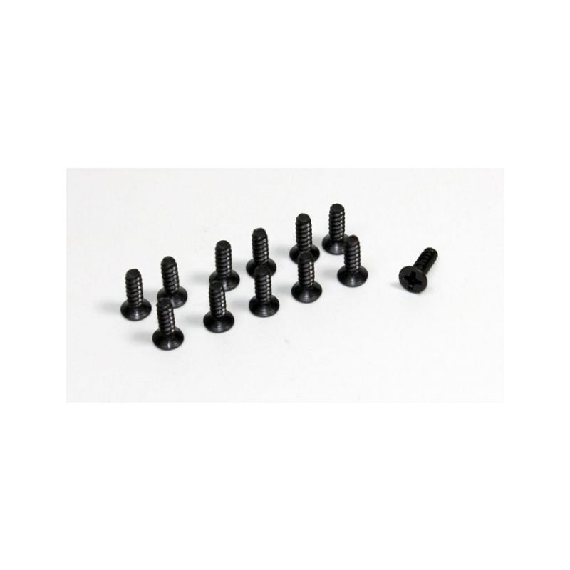 Absima 1230047 - Flat Cross Screw 3x10 (12) Buggy/Truggy - 1