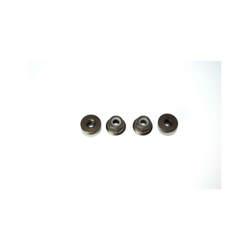 Absima 1230235 - Aluminum nylon nut M4 (4) ATC 2.4 RTR/BL - 1