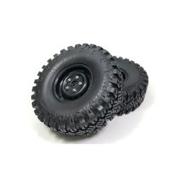Pneumatiky + disky Crawler Rock Terrain 110mm, černé, 2ks - 1