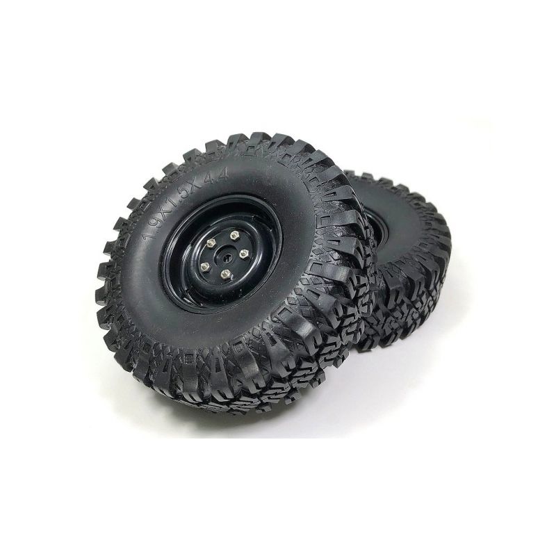 Pneumatiky + disky Crawler Rock Terrain 110mm, černé, 2ks - 1