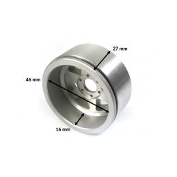 Kovové Beadlock CNC disky Absima Metsafil 1.9 SixStar Silver/Silver, 2ks - 4