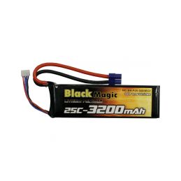 Black Magic LiPol 11.1V 3200mAh 25C EC3 - 1