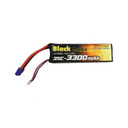 Black Magic LiPol 11.1V 3300mAh 35C EC3 - 1