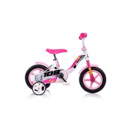 DINO Bikes - Dětské kolo 10" růžové - 1