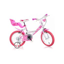 DINO Bikes - Dětské kolo 14" bílé - 1