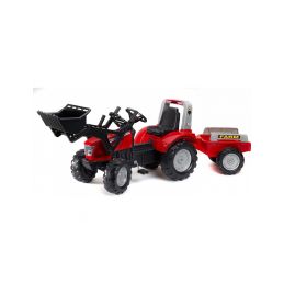 FALK - Šlapací traktor McCormick s nakladačem a vlečkou - 1