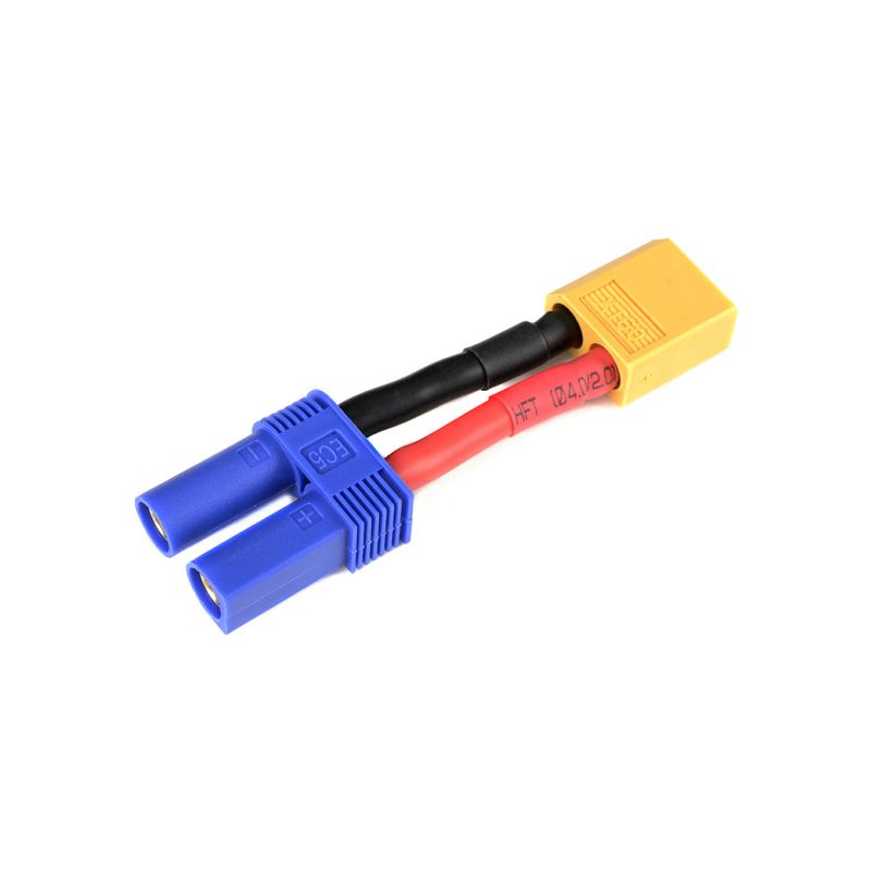 Konverzní kabel EC5 samec - XT-60 samice 12AWG - 1 Konverzní kabel EC5 samec - XT-60 samice 12AWG - 1