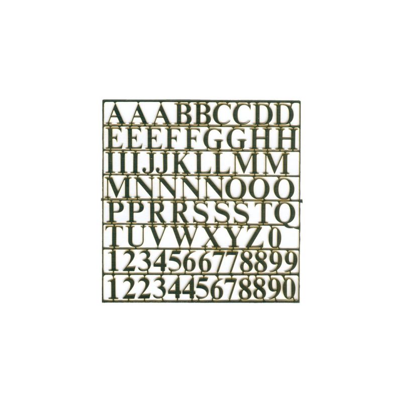 Krick Sada písmen mosaz 10mm - 1 Krick Sada písmen mosaz 10mm - 1