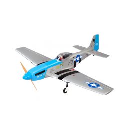 P-51D Mustang 20cc 1.7m ARF modrý - 1