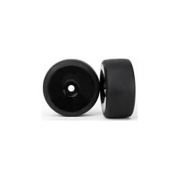 Traxxas kolo, disk černý, pneu slick (2) (přední) - 1