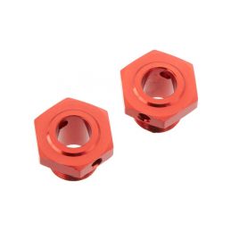 Arrma náboj kola 17mm/13.6mm hliník červený (2) - 1