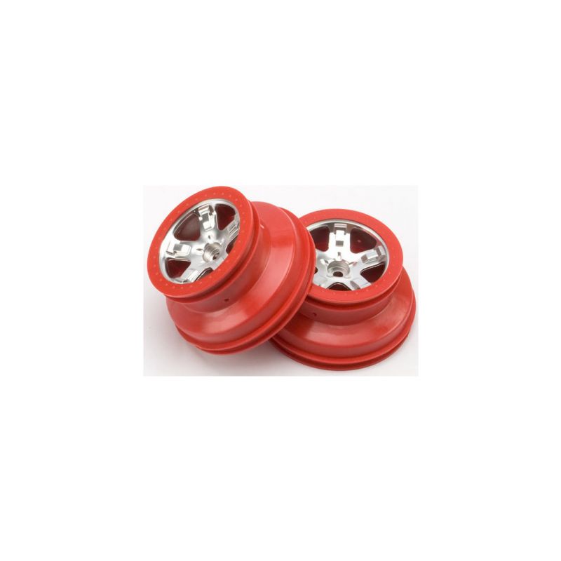 Traxxas disk 2.2/3.0" SCT saténový-červený (2) (2WD přední) - 1 Traxxas disk 2.2/3.0" SCT saténový-červený (2) (2WD přední) - 1
