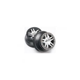 Traxxas disk 2.2/3.0" SCT Split-Spoke saténový-černý (2) (2WD přední) - 1