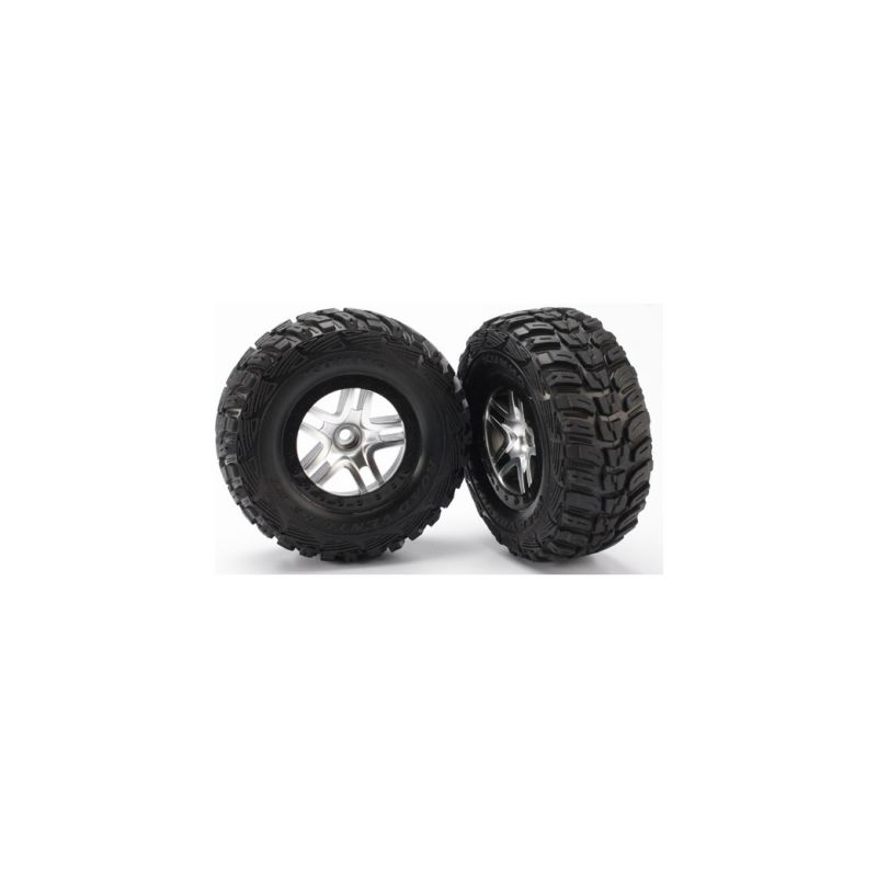 Traxxas kolo 2.2/3.0", disk SCT Split-Spoke saténový-černý, pneu Kumho (2) (2WD přední) - 1 Traxxas kolo 2.2/3.0", disk SCT Split-Spoke saténový-černý, pneu Kumho (2) (2WD přední) - 1