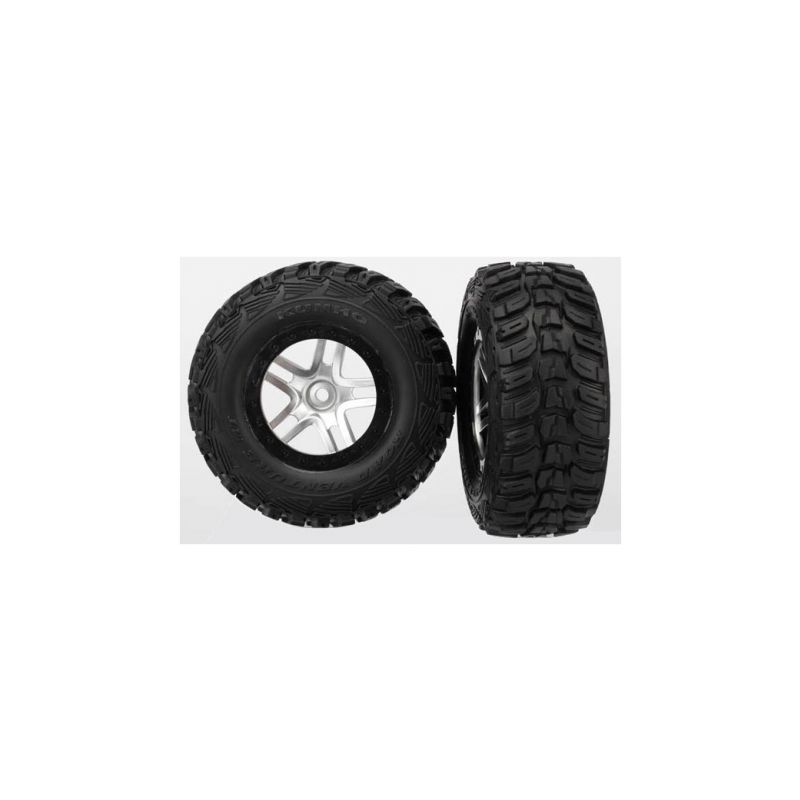 Traxxas kolo 2.2/3.0", disk SCT Split-Spoke saténový-černý, pneu Kumho (2) - 1 Traxxas kolo 2.2/3.0", disk SCT Split-Spoke saténový-černý, pneu Kumho (2) - 1