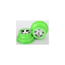 Traxxas disk 2.2/3.0" SCT stříbrný-zelený (2) - 1