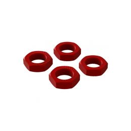 Arrma matice kola 17mm hliník červený (4) - 1