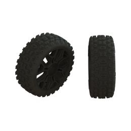 Arrma kolo s pneu 2HO černá (2) - 1
