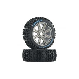 Duratrax kolo 3.2" Buggy H17x34mm Lockup C2 Spoke chrom (2) - 1