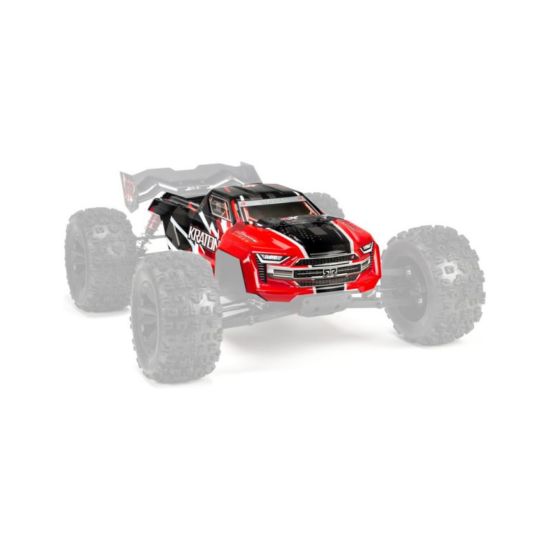Arrma karosérie červená: Kraton 6S BLX - 1 Arrma karosérie červená: Kraton 6S BLX - 1