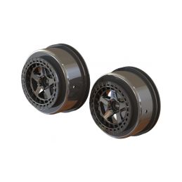 Arrma disk SC 2.2"/3.0" 14mm Hex černý chrom (2) - 1