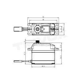 SV-1273TG HI VOLT digitální servo (16kg) - 2