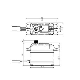 SB-2275MG BRUSHLESS HI VOLT Digitální servo (9kg) - 3