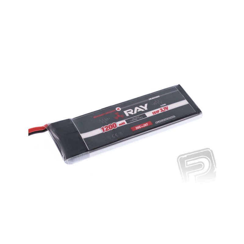 G4 RAY Li-Po 3.7V 1200MAH 30C JST - 1 G4 RAY Li-Po 3.7V 1200MAH 30C JST - 1
