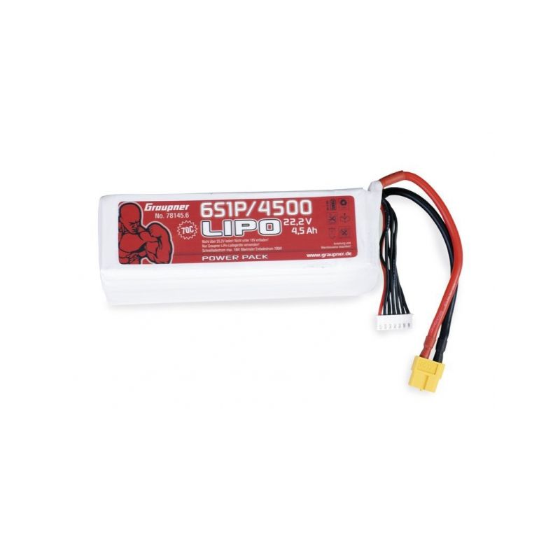 POWER PACK Li-Pol 4500mAh/22,2V 70C s XT60 konektorem - 1