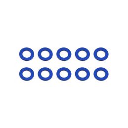 Ballstud podložky, 5.5x0.5mm, modré alu, 10 ks. - 1