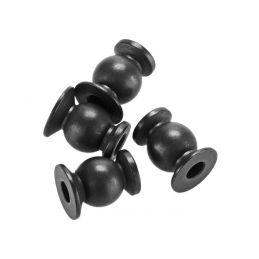 Kuličky kloubků 3x7x10mm, (4 ks.), Nero - 1