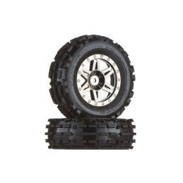 "dboots" Sand Scorpion XL přední kola, černý/chrom disky, nalepené, (2 ks.) - 1