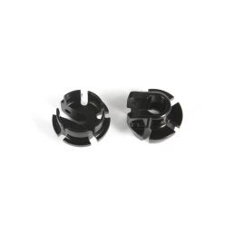 Černé hliníkové talířky tlumičů 12mm (2 ks.) - 2