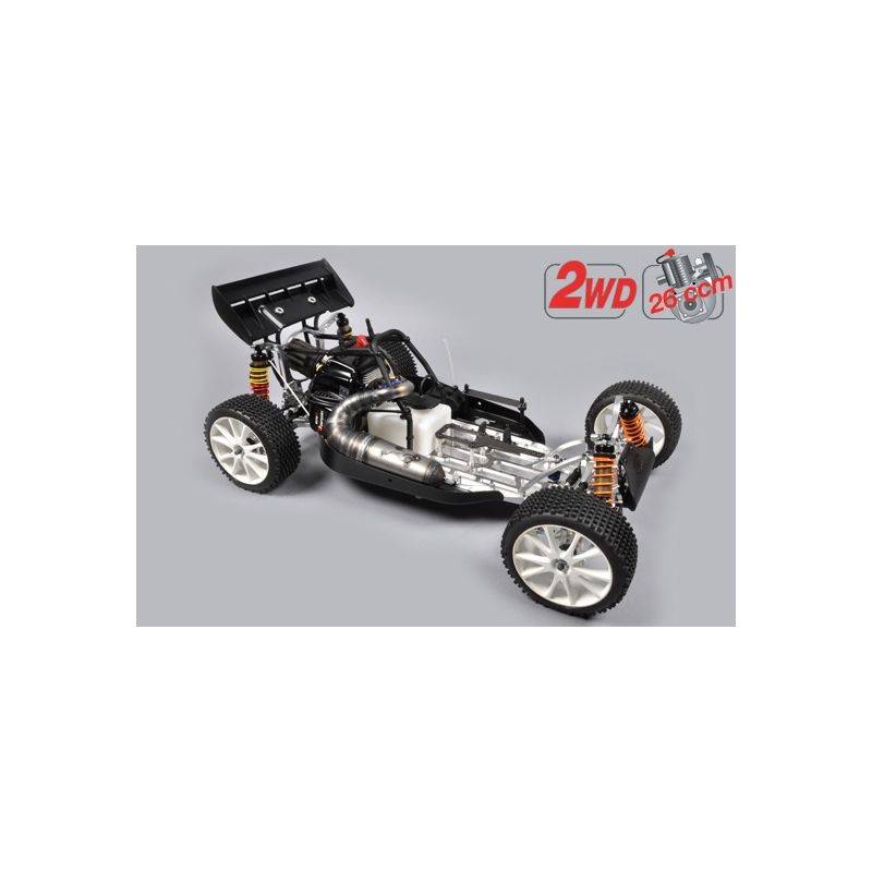 FG Leopard 2020 Competition Buggy, 2WD, čirá karoserie + centrální hydr. brzda - 1