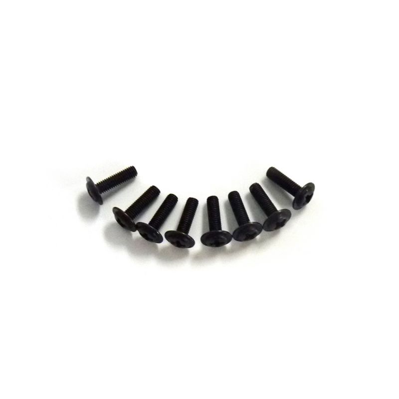 Šroub s půlkulatou širokou hlavou 3x10 mm (8 ks) - 1