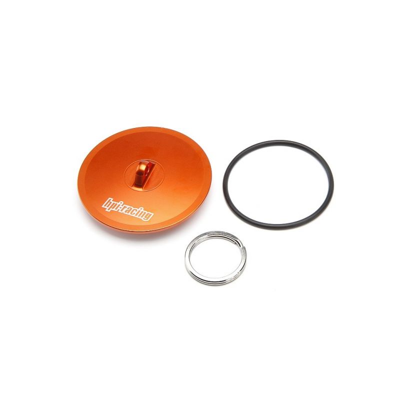 Alu víčko pro vzduchový filtr (oranžový) - 1