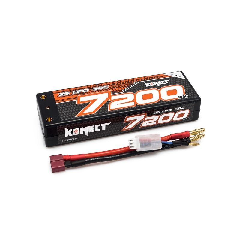 KONECT LiPo 7200mah 7.4V 50C 2S1P 53,2Wh (T-Dean ) - 1 KONECT LiPo 7200mah 7.4V 50C 2S1P 53,2Wh (T-Dean ) - 1
