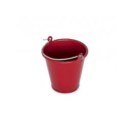 Červený kovový kbelík - 1