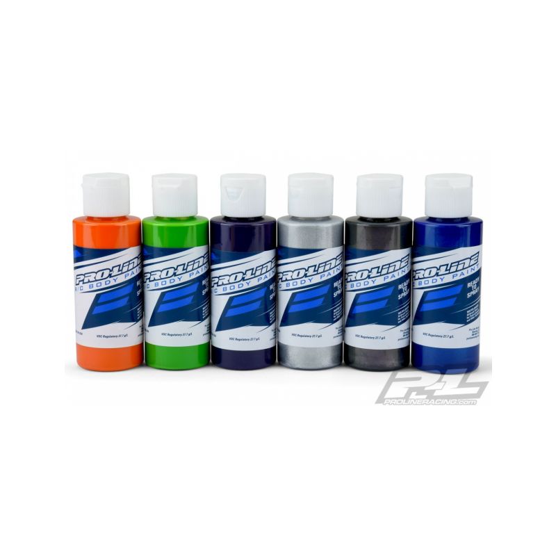 Pro-Line sada barev pro Airbrush (6 ks po 60 ml) - 1