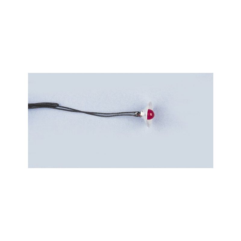 Žárovičky 4mm s kabelem - červené (10 ks.) - 1