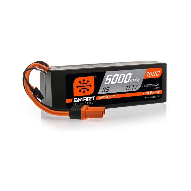 Spektrum Smart LiPo 11.1V 5000mAh 100C HC IC5 - 1