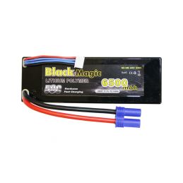 Black Magic LiPol Car 11.1V 6500mAh 50C EC5 - 1