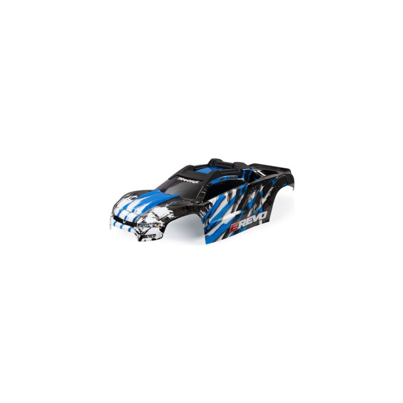 Traxxas karosérie E-Revo modrá sestavená - 1 Traxxas karosérie E-Revo modrá sestavená - 1
