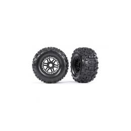 Traxxas kolo 2.8/3.6", disk černý, pneu Sledgehammer (2) - 1