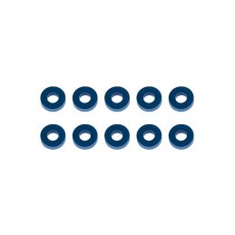 Bulkhead podložky, 7.8x3.5x2,0mm, modré alu, 10 ks. - 1
