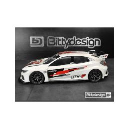 Karoserie čirá Bittydesign pro TC FWD podvozky 190mm - 2