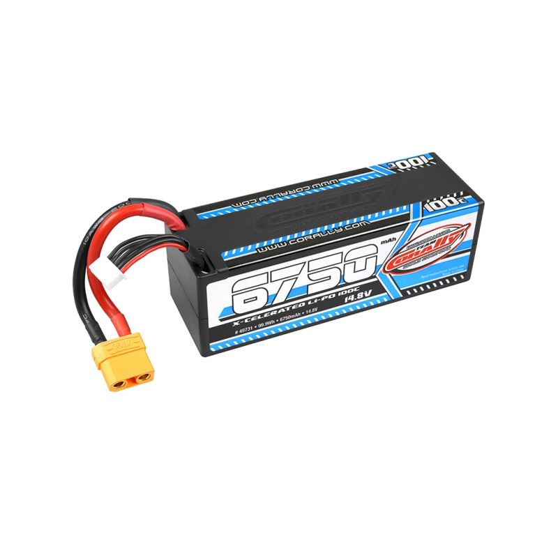 X-CELERATED 100C LiPo Stick Hardcase-6750mAh-14.8V-XT90 (99,90Wh) - 1