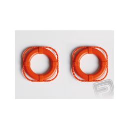 Záchranné kruhy 40 mm, oranžové, 2 ks. - 1