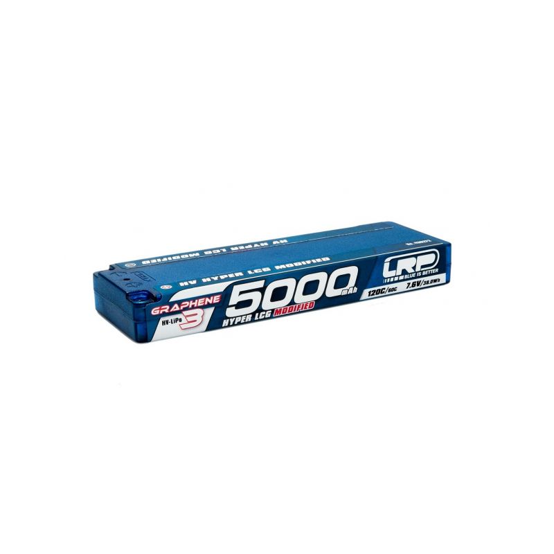 HV Hyper LCG Modified GRAPHENE-3 5000mAh Hardcase Akku - 7.6V LiPo - 120C/60C - 1 HV Hyper LCG Modified GRAPHENE-3 5000mAh Hardcase Akku - 7.6V LiPo - 120C/60C - 1